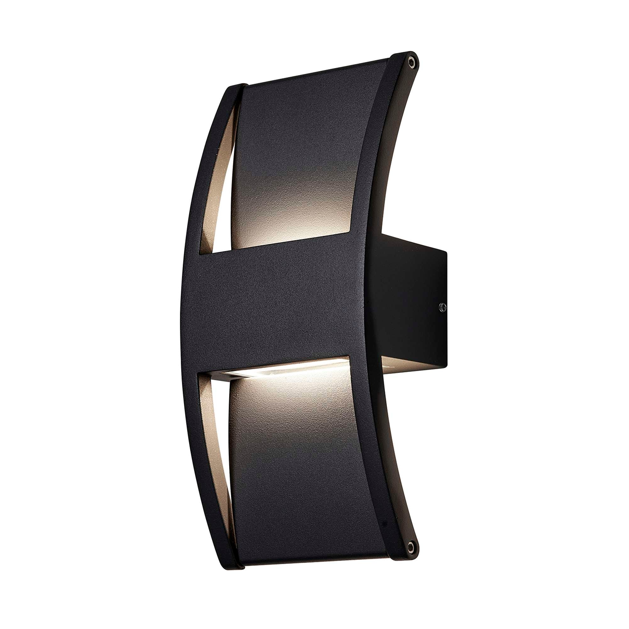 Lærk Udendørs væglampe Sort Up/Downlight