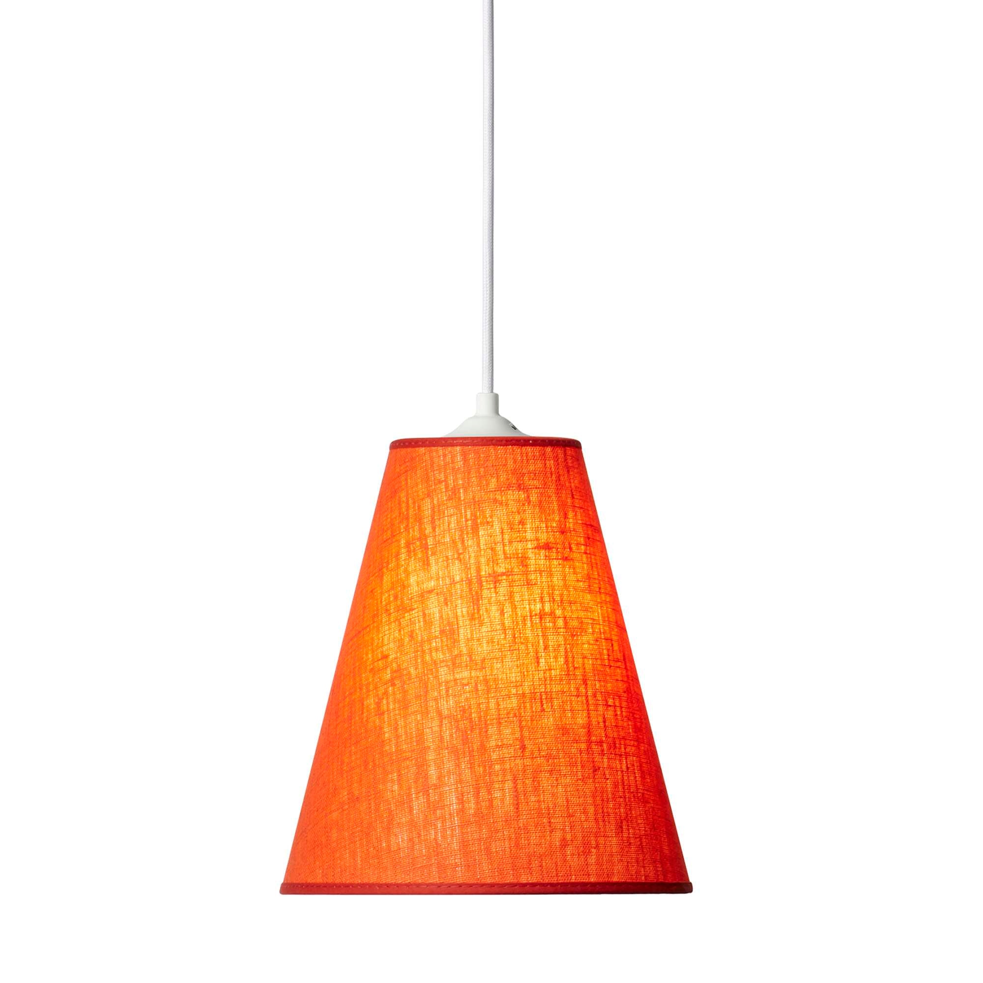Carolin Pendel Orange m/Hvid ledning