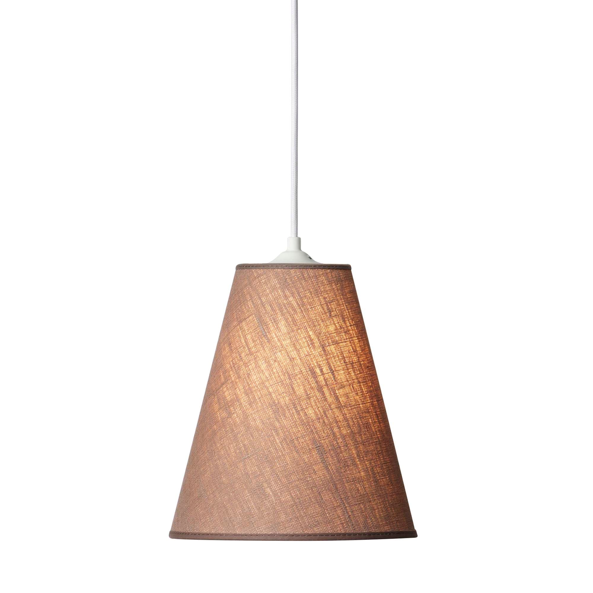 Carolin Pendel Nougat m/Hvid ledning