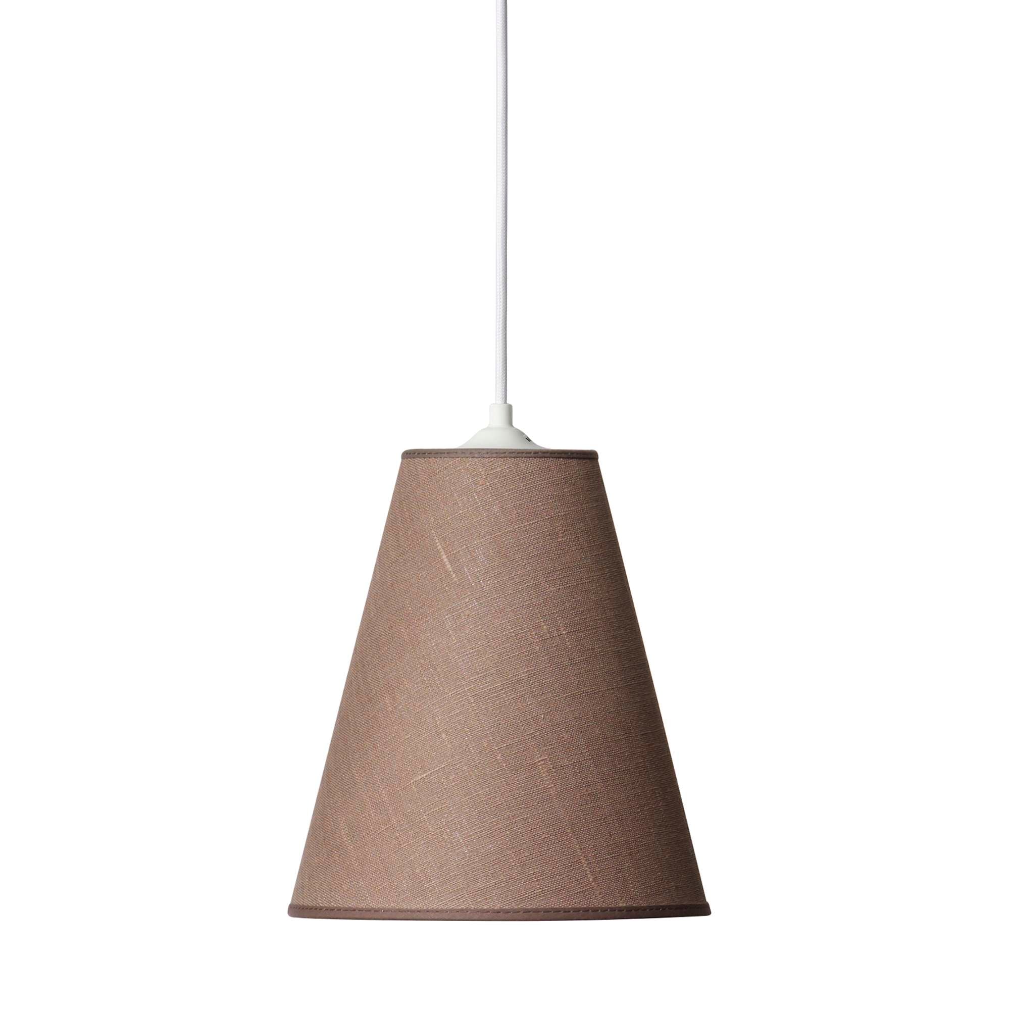 Carolin Pendel Nougat m/Hvid ledning