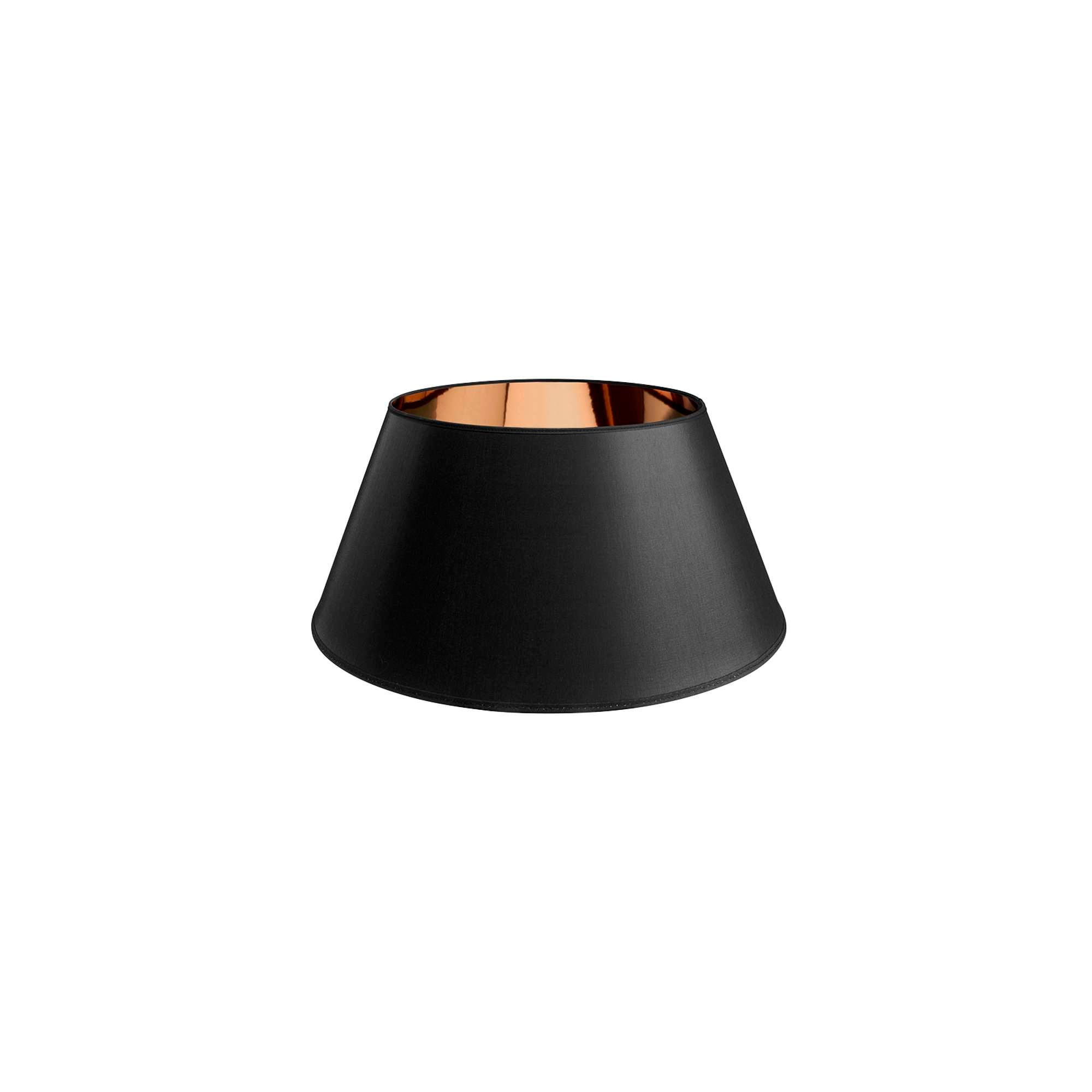 Isabella Campo Lampeskærm 45 cm. Sort/kobber