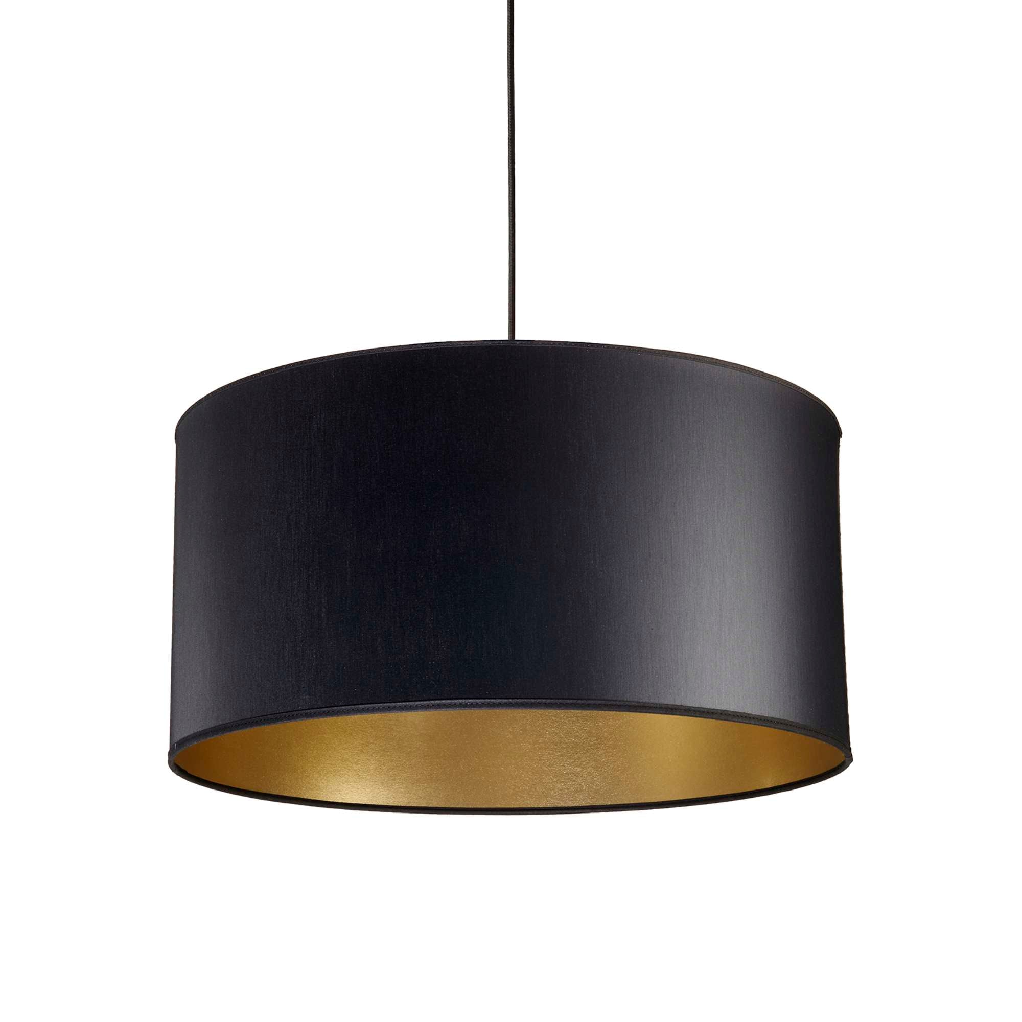 Isabella Castillo Lampeskærm 50 cm. Sort/guld