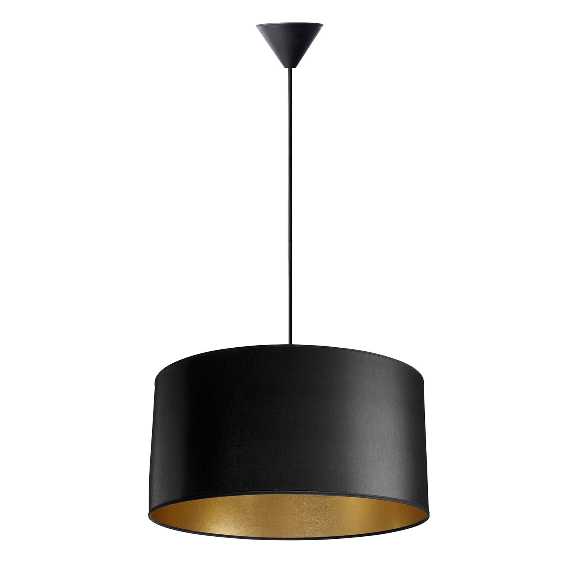 Isabella Castillo Pendel 50 cm. Sort/guld