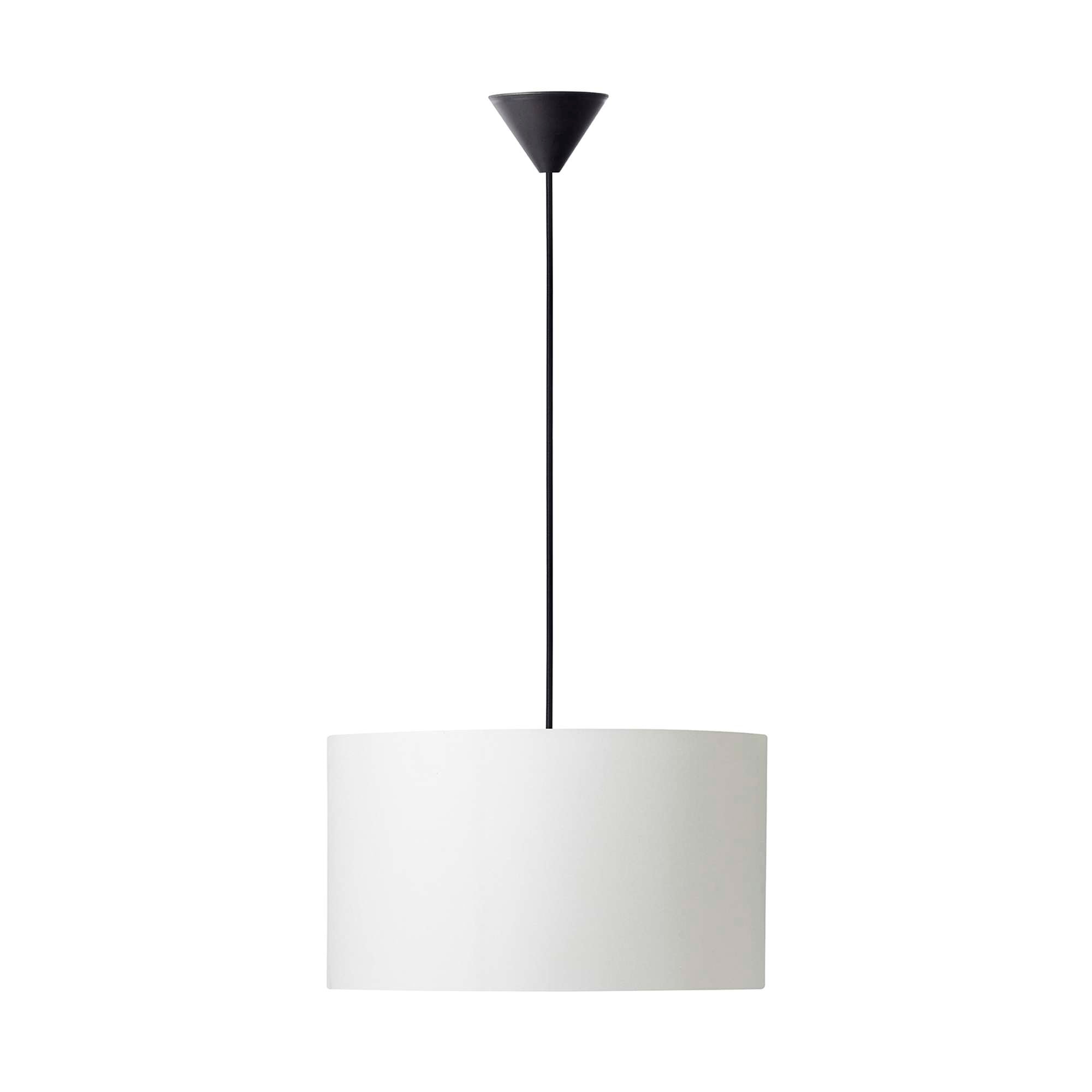 Uptown Castillo Pendel 45 cm. Hvid m/Sort ledning