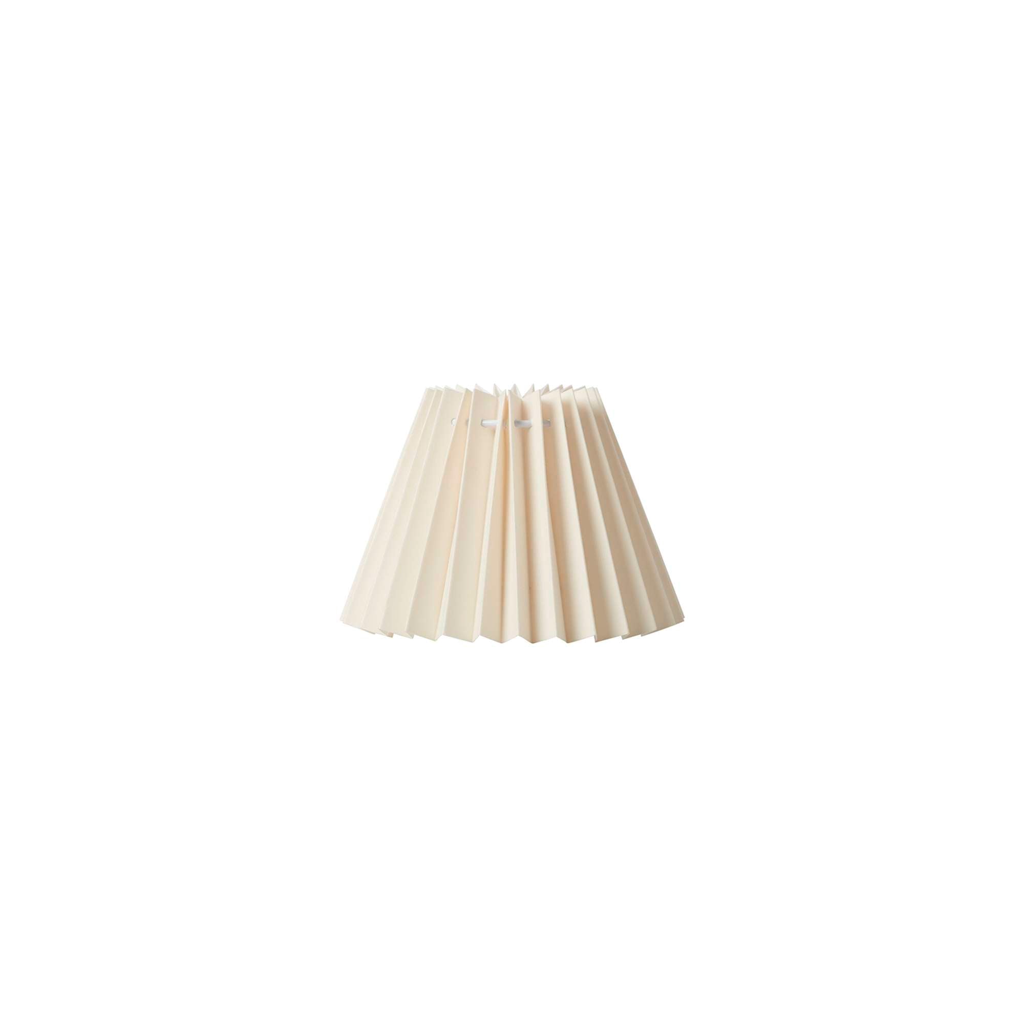Emma Hacienda Plisseskærm 11,5 cm. Creme