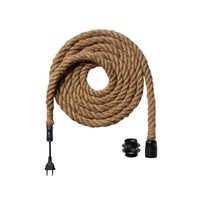 Fatningssæt reb Sort