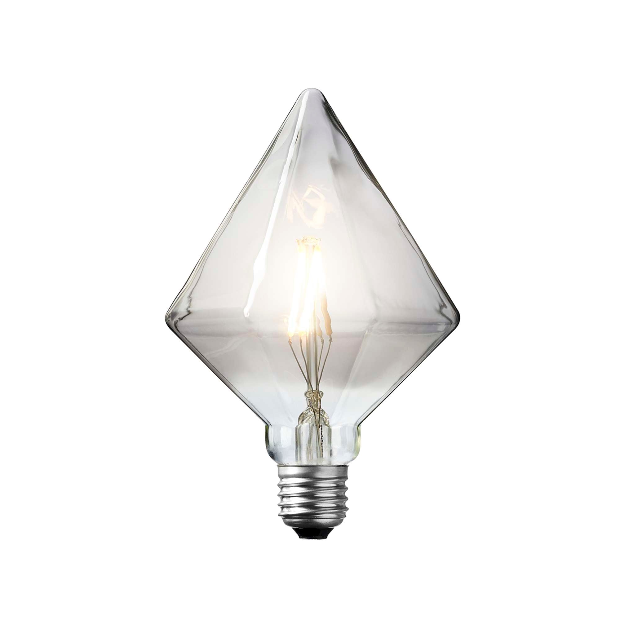 Diamant LED Globepære 3W Mørktonet glas