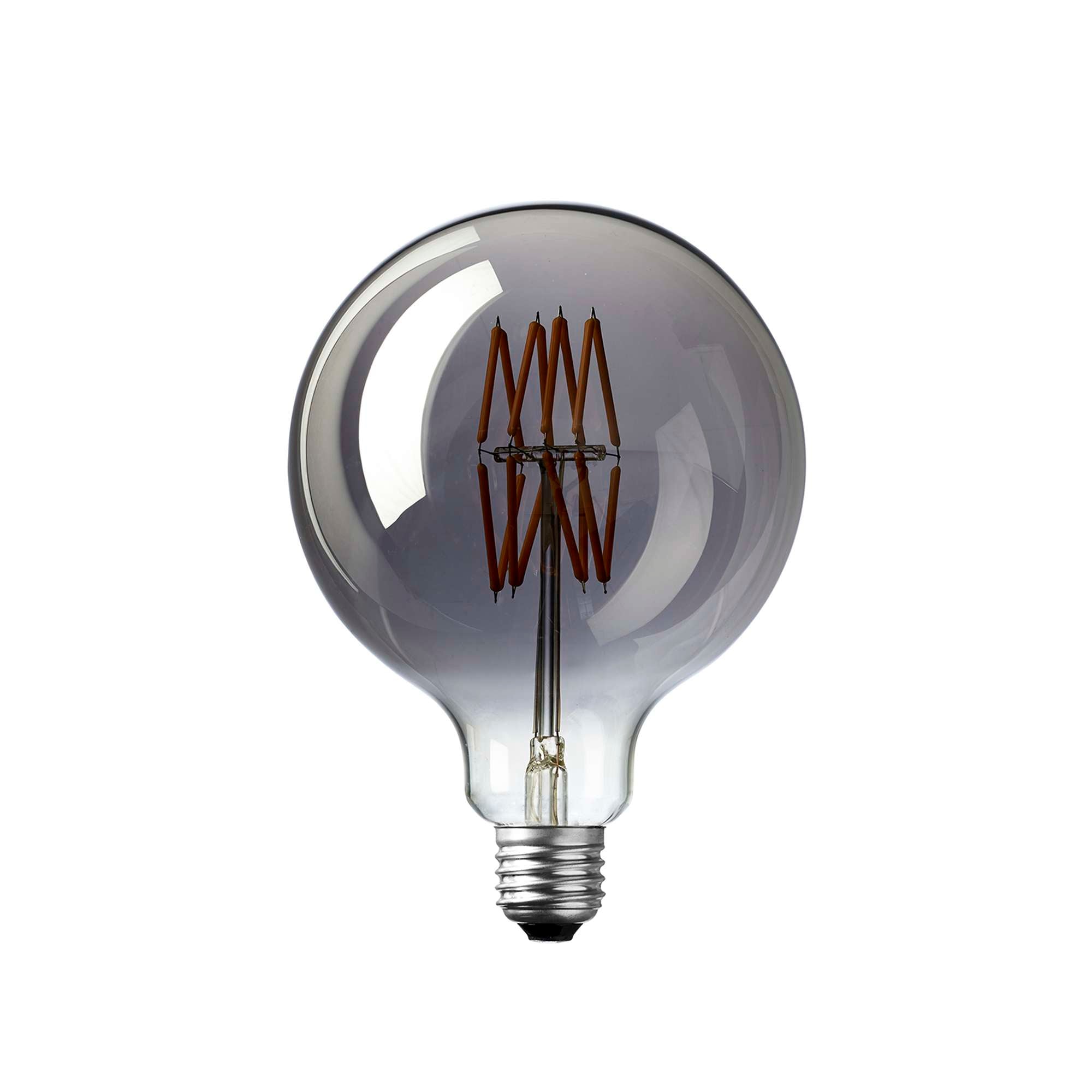 Trapez LED Globepære 3W Mørktonet glas Ø12,5 cm.