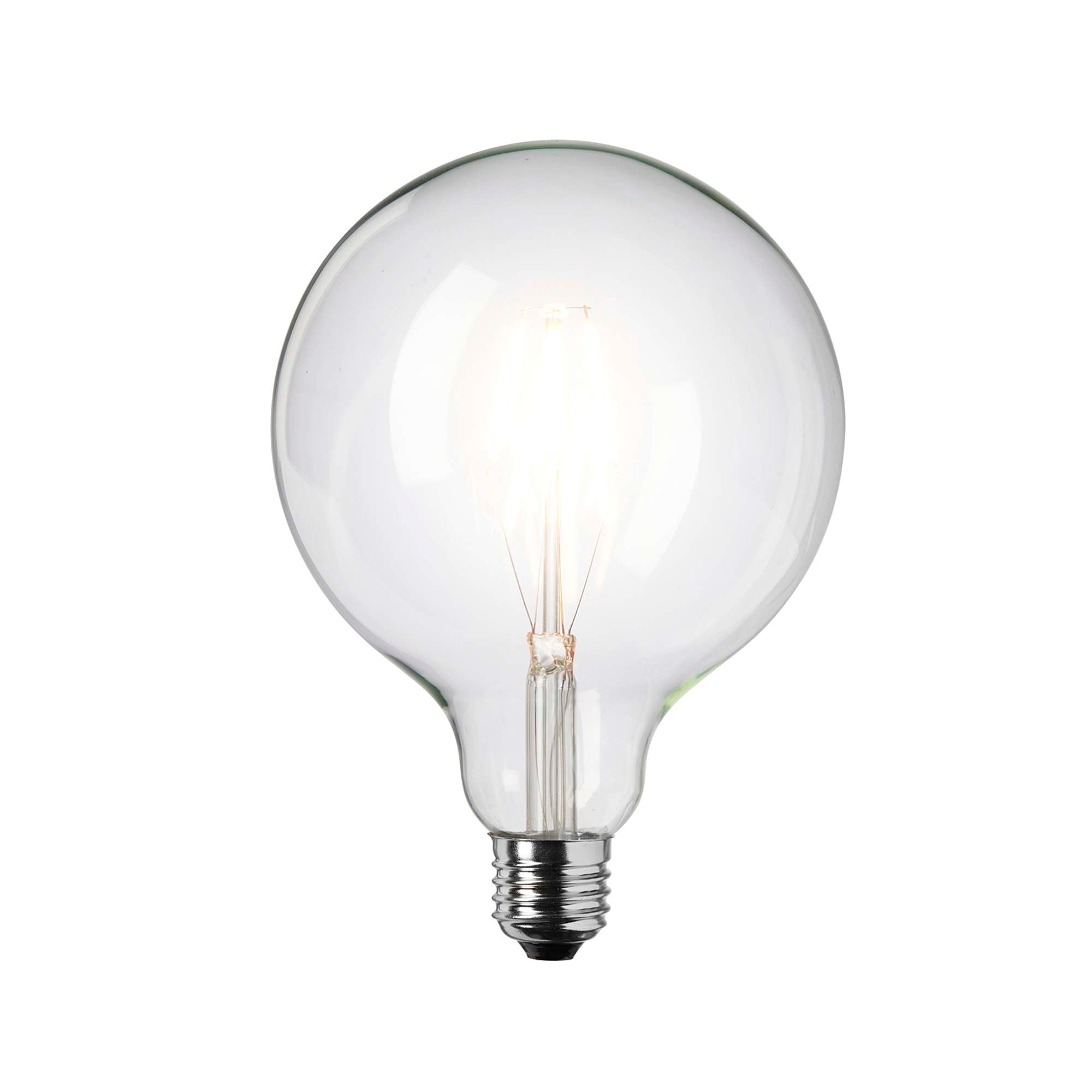 Basic LED Globepære 4W Klart glas Ø12,5 cm.