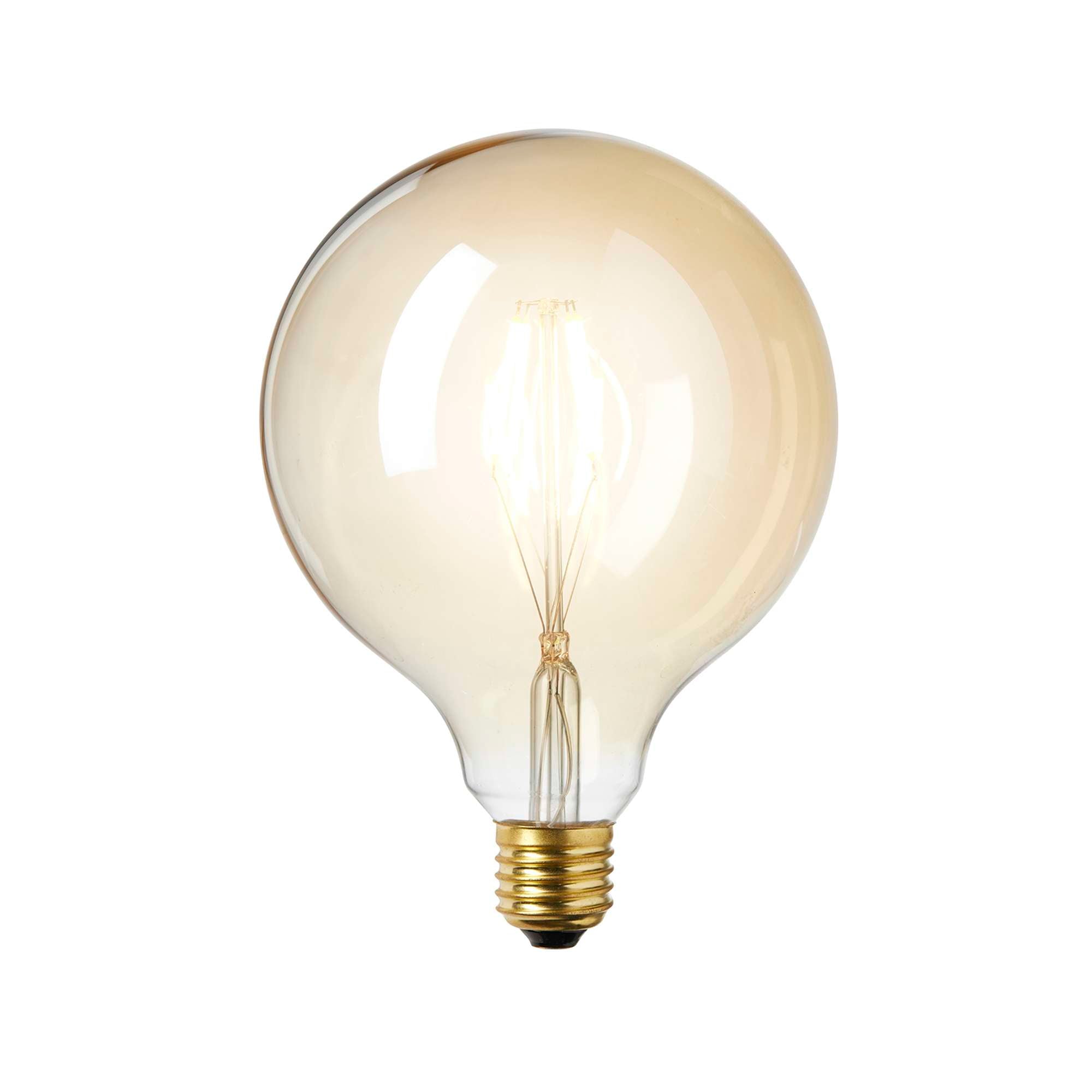 Basic LED Globepære 4W Gyldent glas Ø12,5 cm.