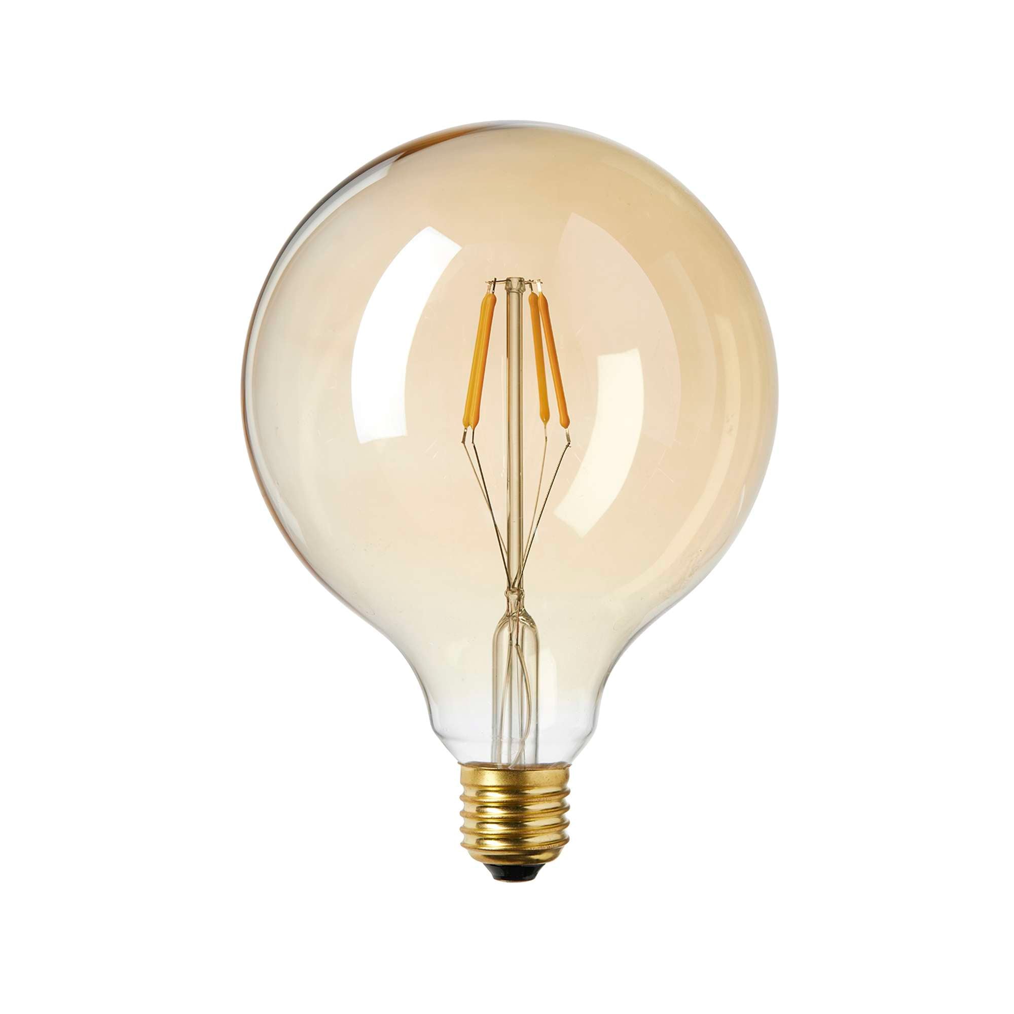 Basic LED Globepære 4W Gyldent glas Ø12,5 cm.