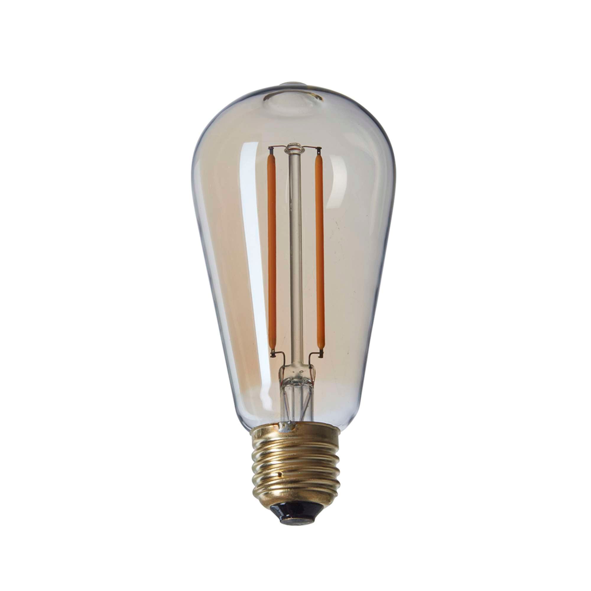 Drop LED Globepære 2W Gyldent glas