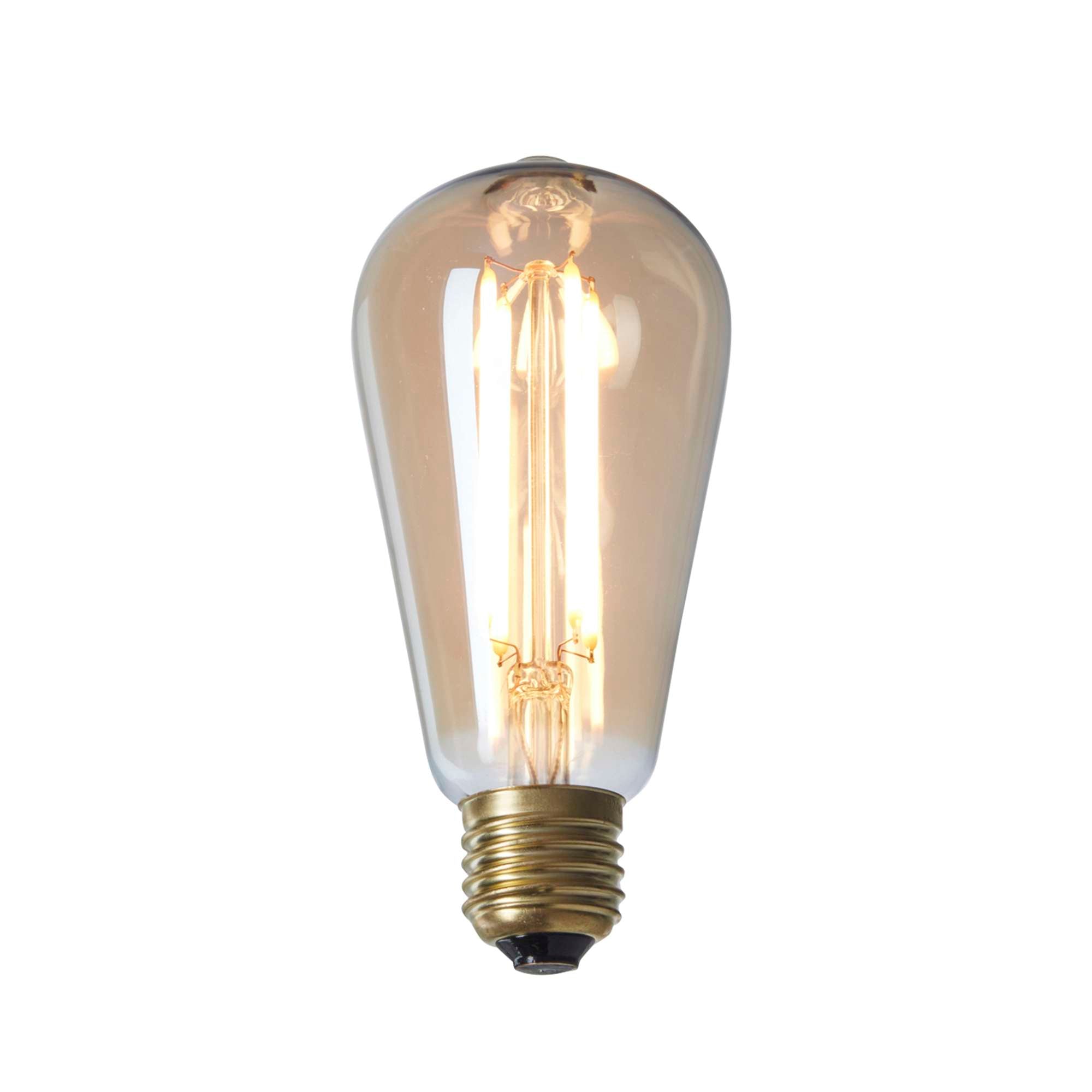 Drop LED Globepære 4W Gyldent glas