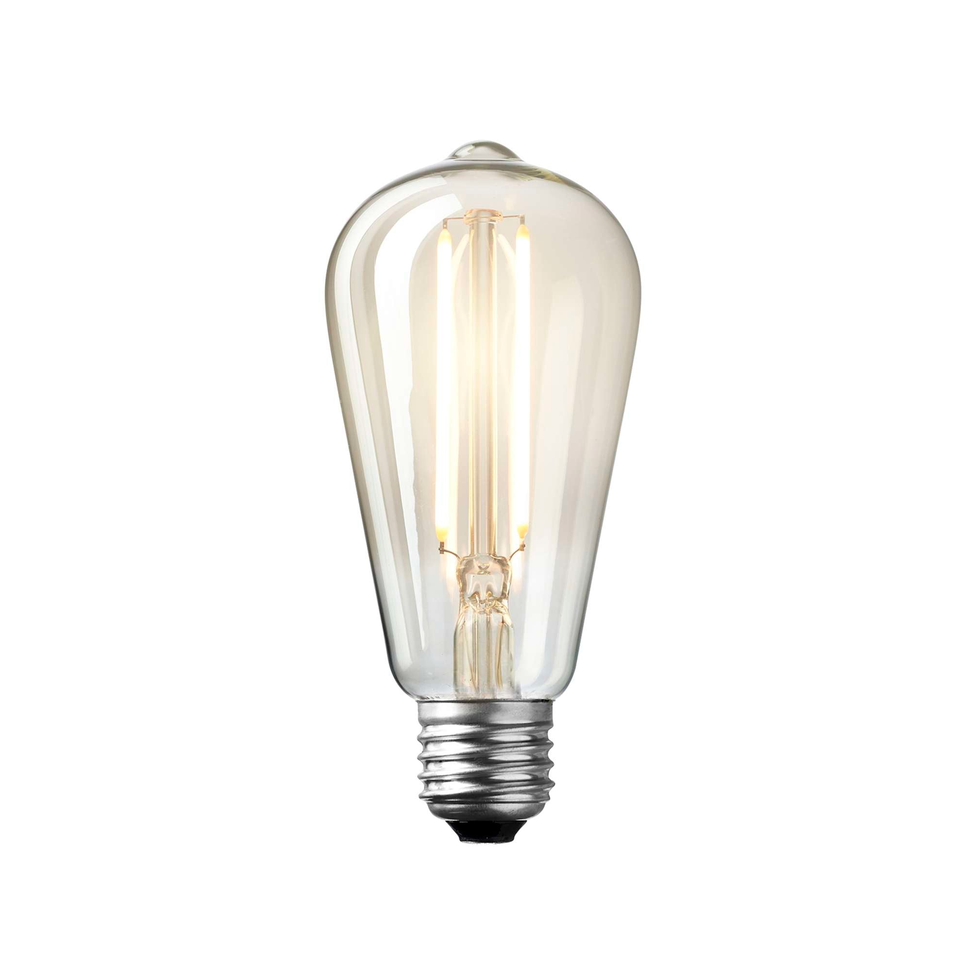 Drop LED Globepære 2W Mørktonet glas