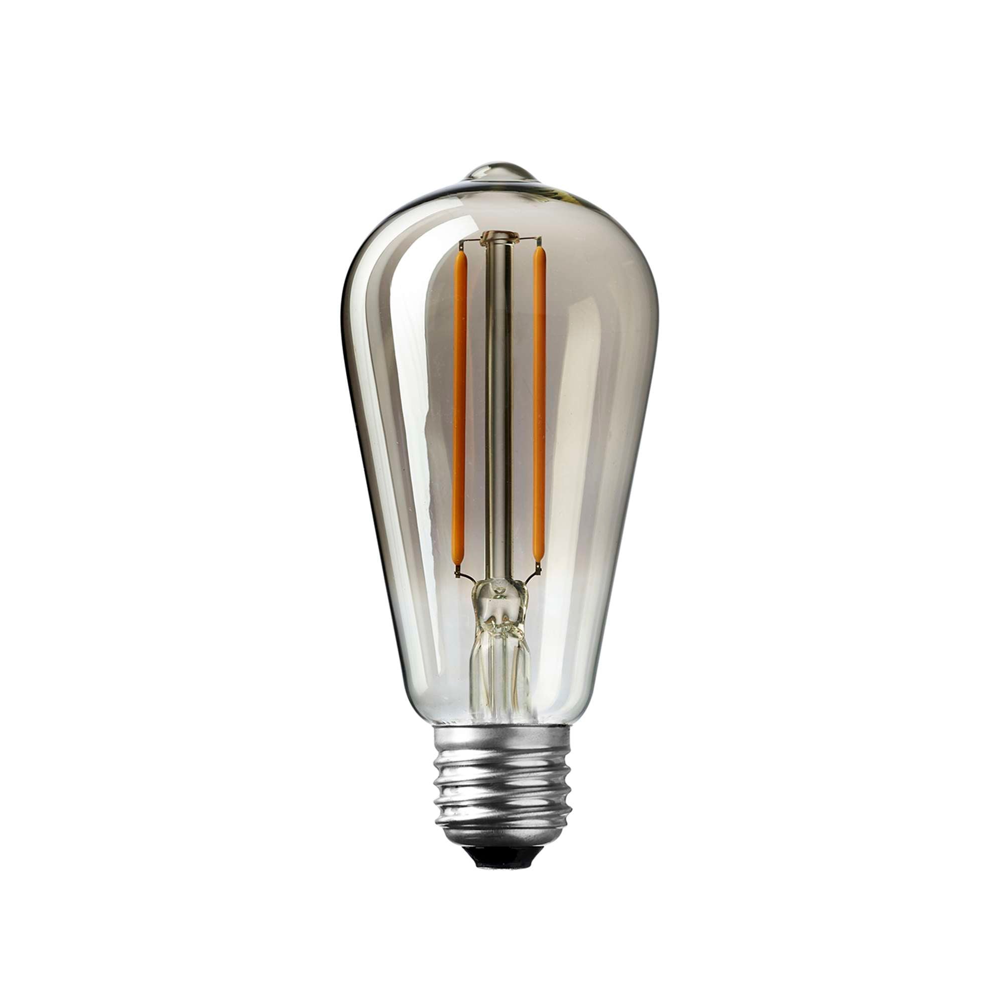 Drop LED Globepære 2W Mørktonet glas