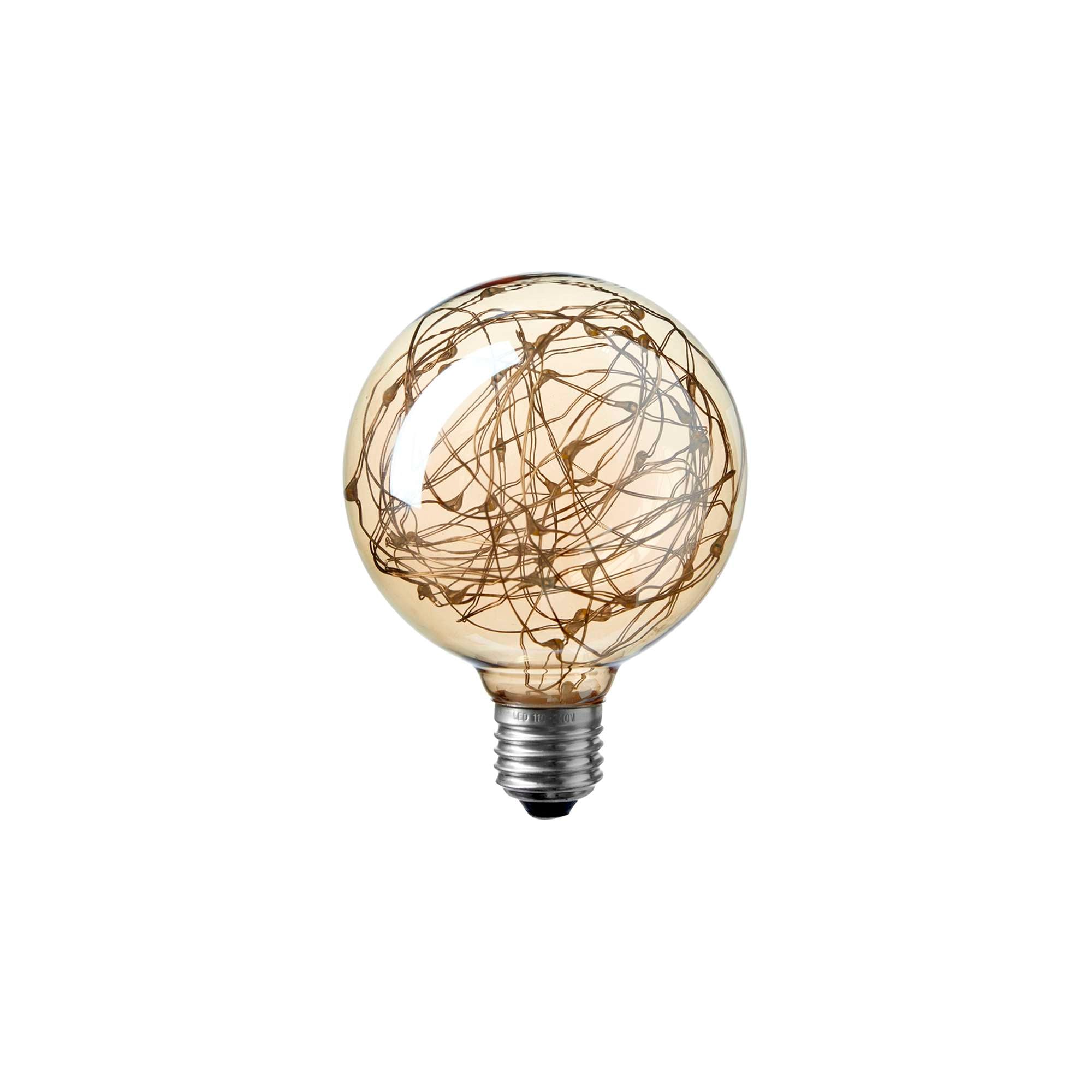 Clara LED Globepære 1W Mørktonet glas Ø9,5 cm.