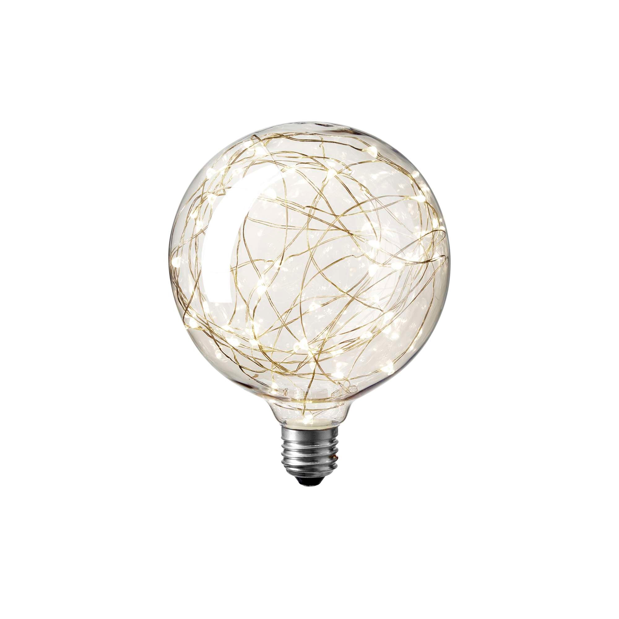 Clara LED Globepære 1W Mørktonet glas Ø12,5 cm.