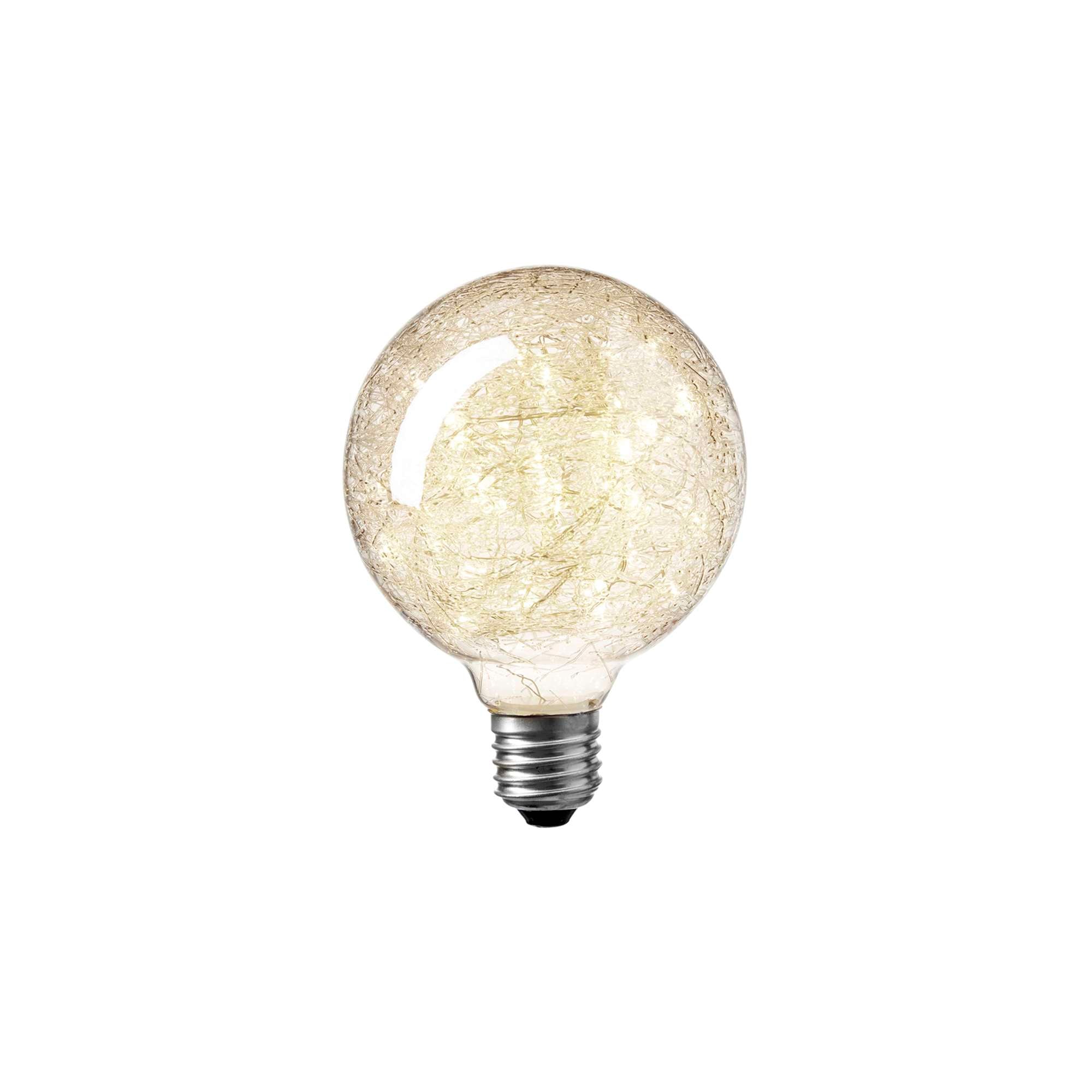 Clara LED Globepære 1W Klart glas Ø9,5 cm.