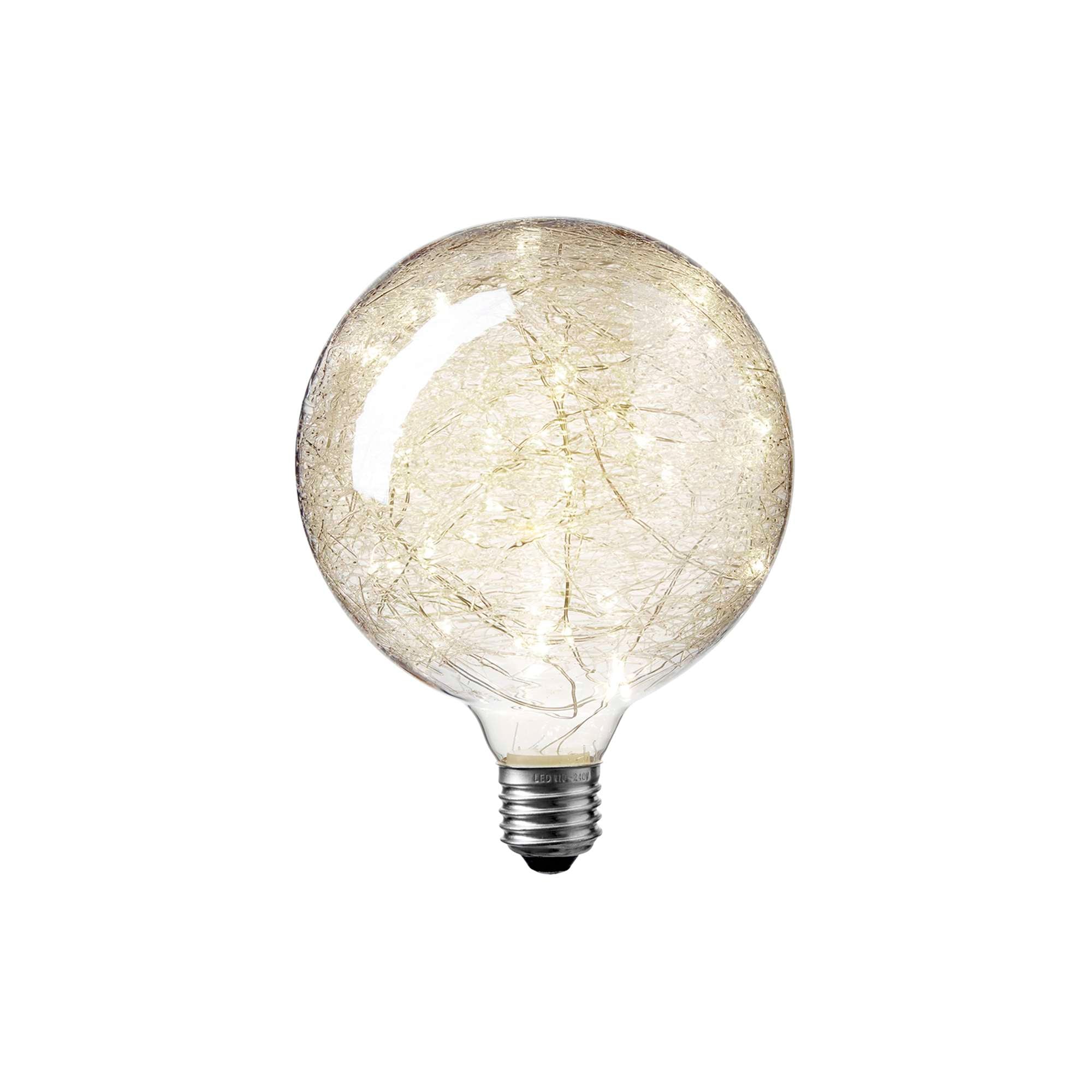 Clara LED Globepære 1W Klart glas Ø12,5 cm.