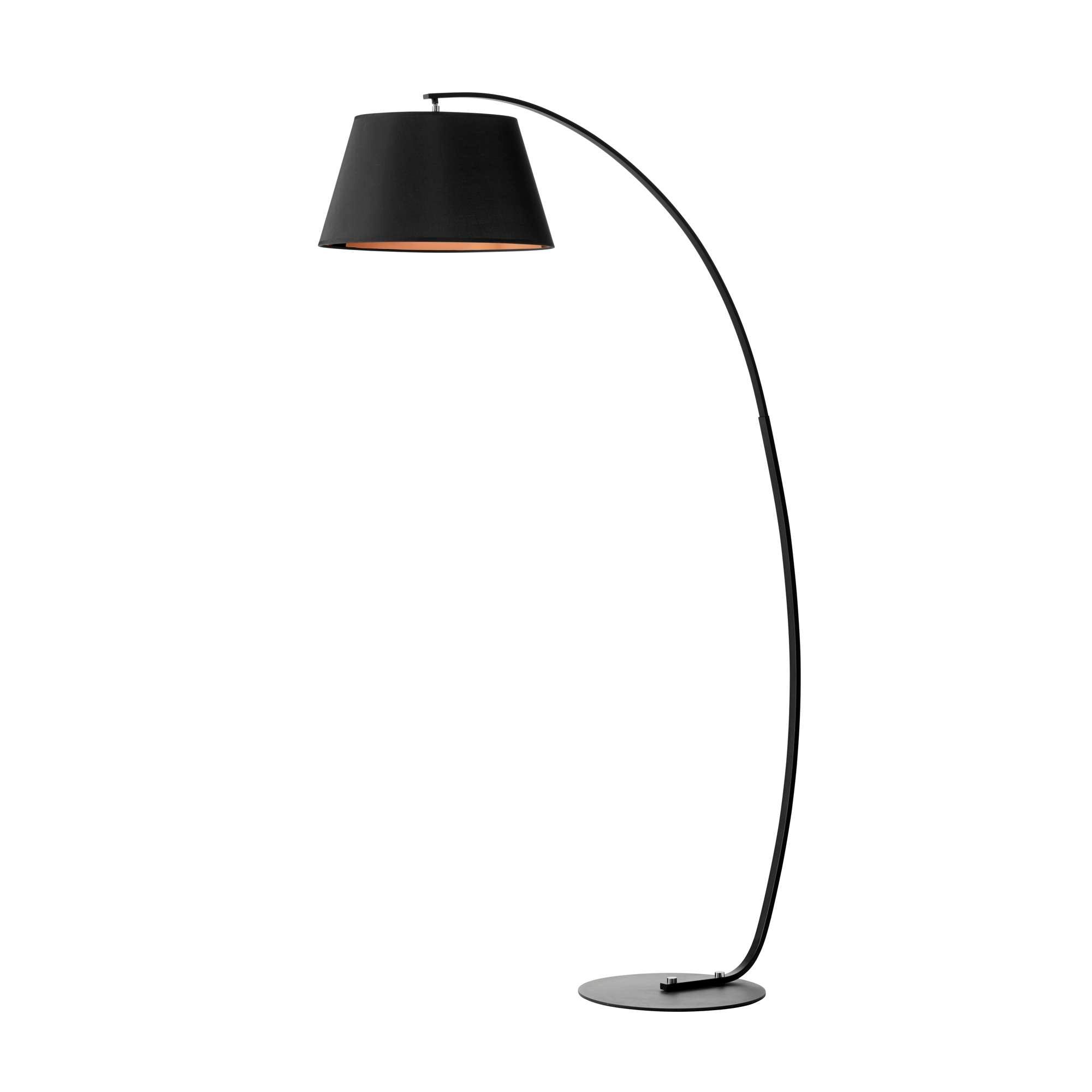Manhattan Gulvlampe Sort/kobber skærm