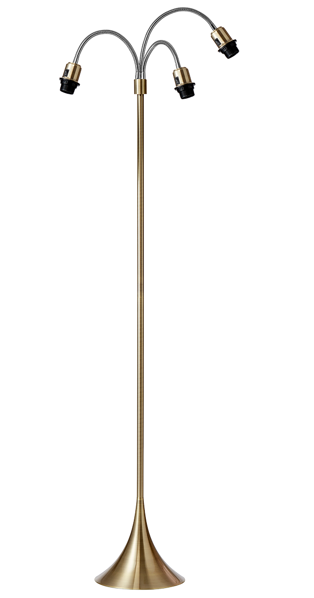 Trafik Gulvlampefod - sort uden skærme