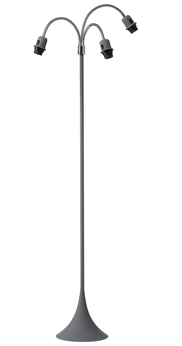 Trafik Gulvlampefod - sort uden skærme