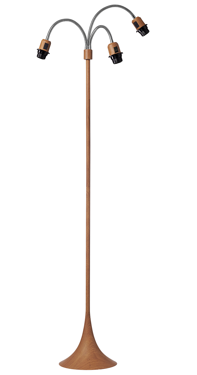 Trafik Gulvlampefod - sort uden skærme